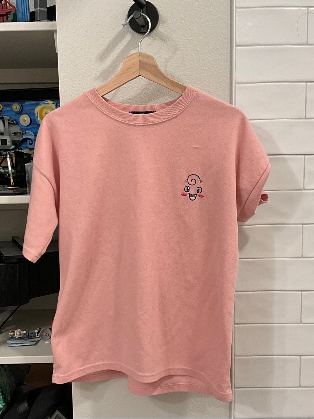 Pink Crewneck Tee Pokemon Jigglypuff